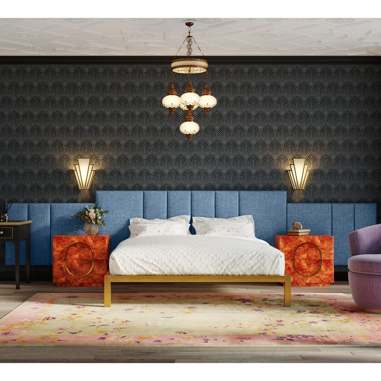Jaxx Panelist Padded Headboard - Set of 2 Wall Panels