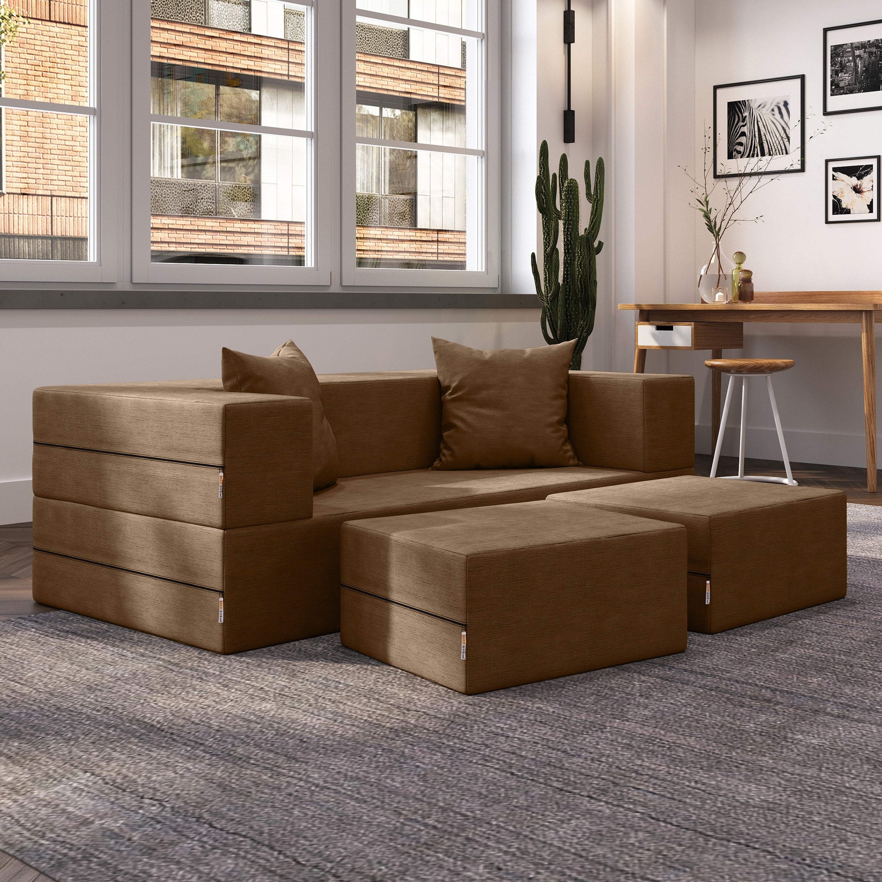 FLANEL SOFA ネイビー オットマン BRICK STOOL ブリックスツール FLANNEL SOFA フランネルソファ