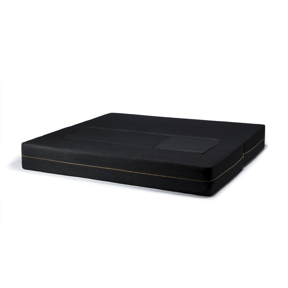 Jaxx Zipline Denim Convertible Sleeper Sofa and Ottomans