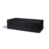 Jaxx Zipline Denim Convertible Sleeper Sofa and Ottomans