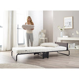 Jay-Be Inspire Folding Cot Bed with Micro e-Pocket Spring Mattress and Headboard, Twin,