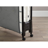 Jay-Be Inspire Folding Cot Bed with Micro e-Pocket Spring Mattress and Headboard, Twin,