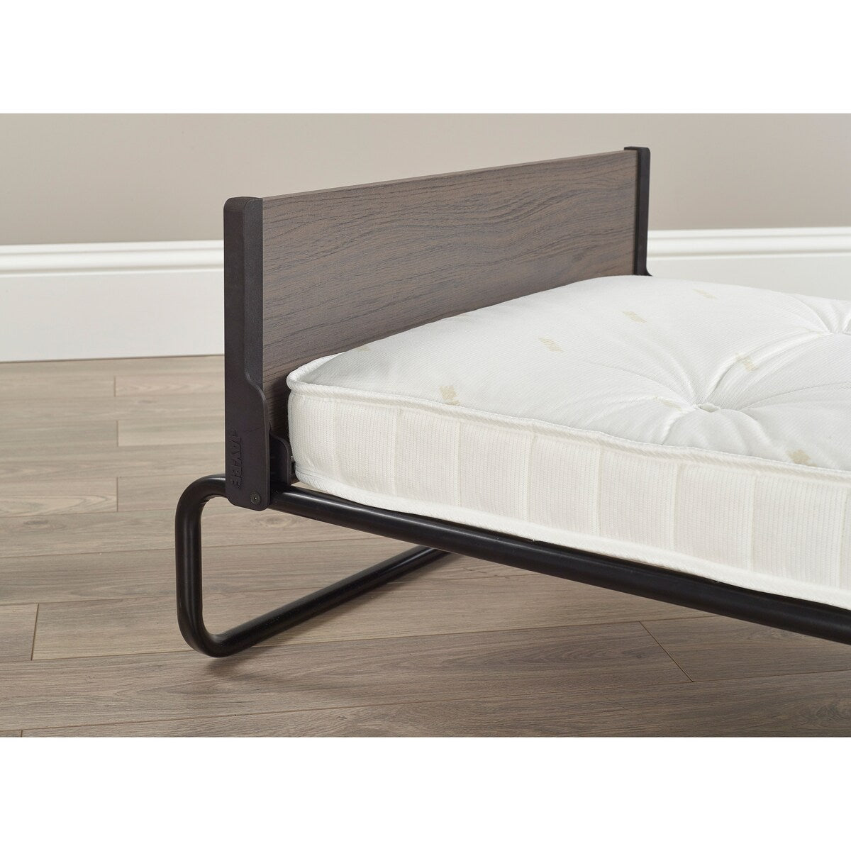 Jay-Be Inspire Folding Cot Bed with Micro e-Pocket Spring Mattress and Headboard, Twin,