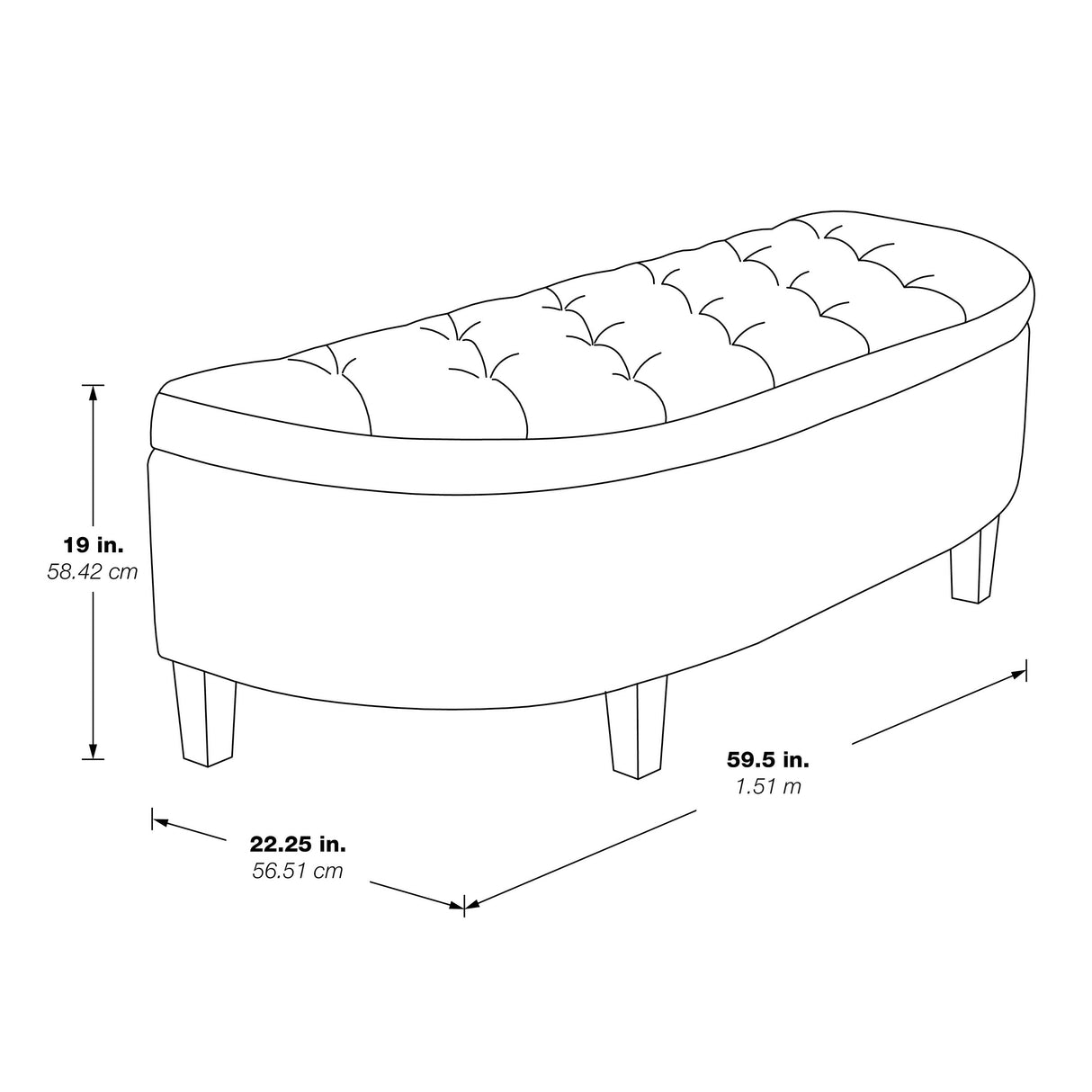 Jaycee Storage Bench