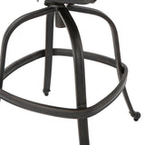 Jayden Outdoor Cast Aluminum Swivel Bar Stool by Christopher Knight Home