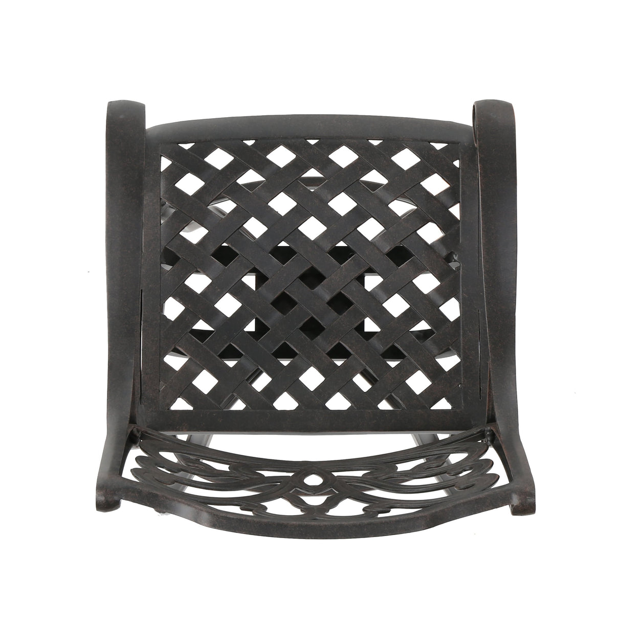 Jayden Outdoor Cast Aluminum Swivel Bar Stool by Christopher Knight Home