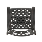 Jayden Outdoor Cast Aluminum Swivel Bar Stool by Christopher Knight Home