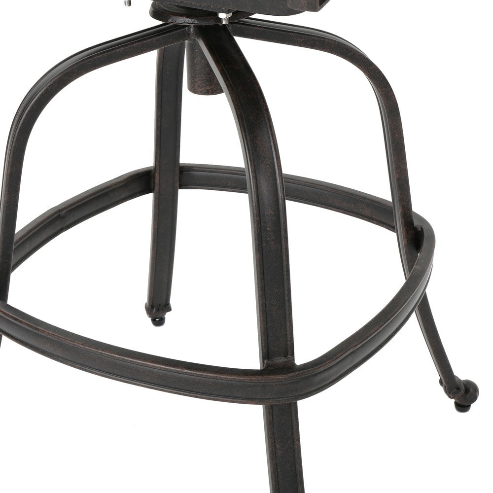 Jayden Outdoor Cast Aluminum Swivel Bar Stool by Christopher Knight Home