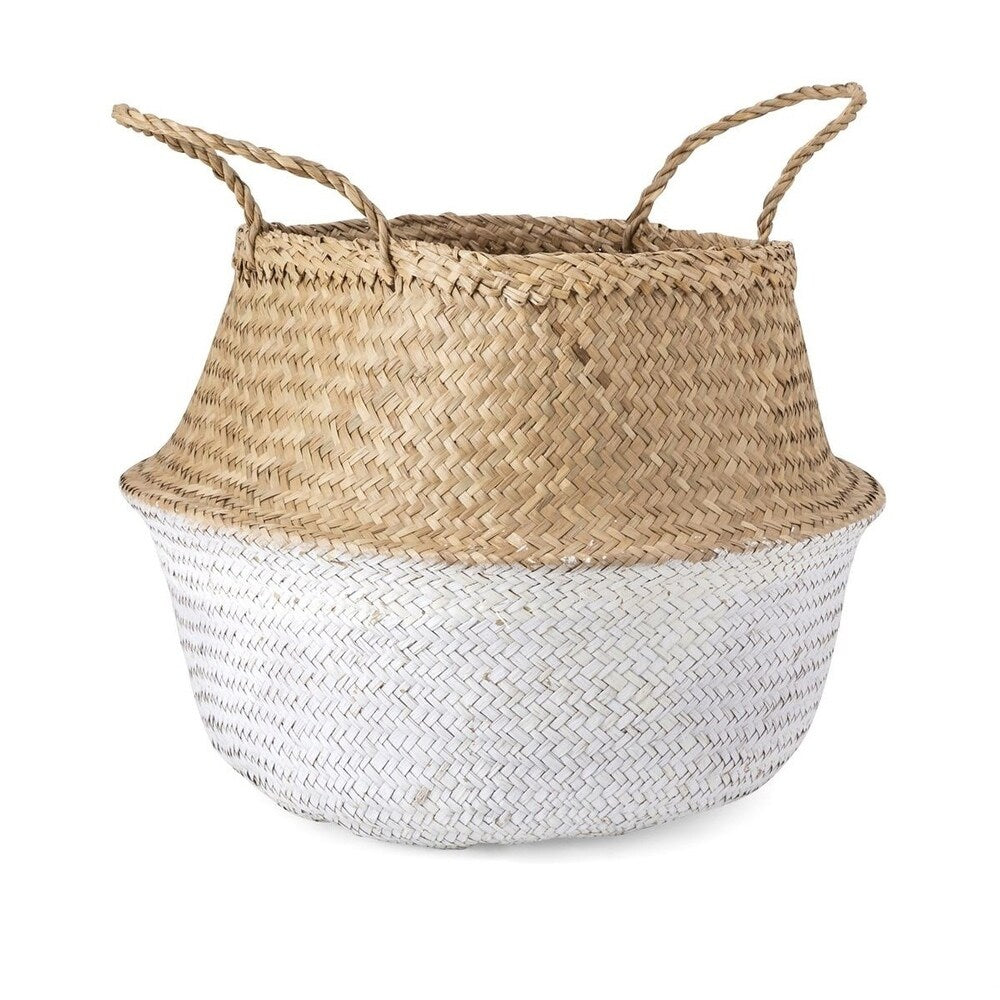 Jayden White Seagrass Baskets - Set of 3
