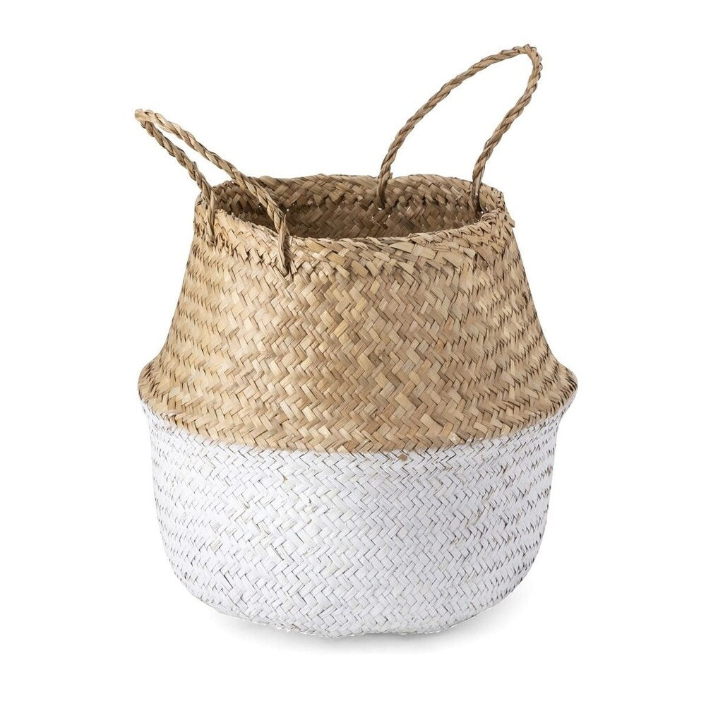 Jayden White Seagrass Baskets - Set of 3