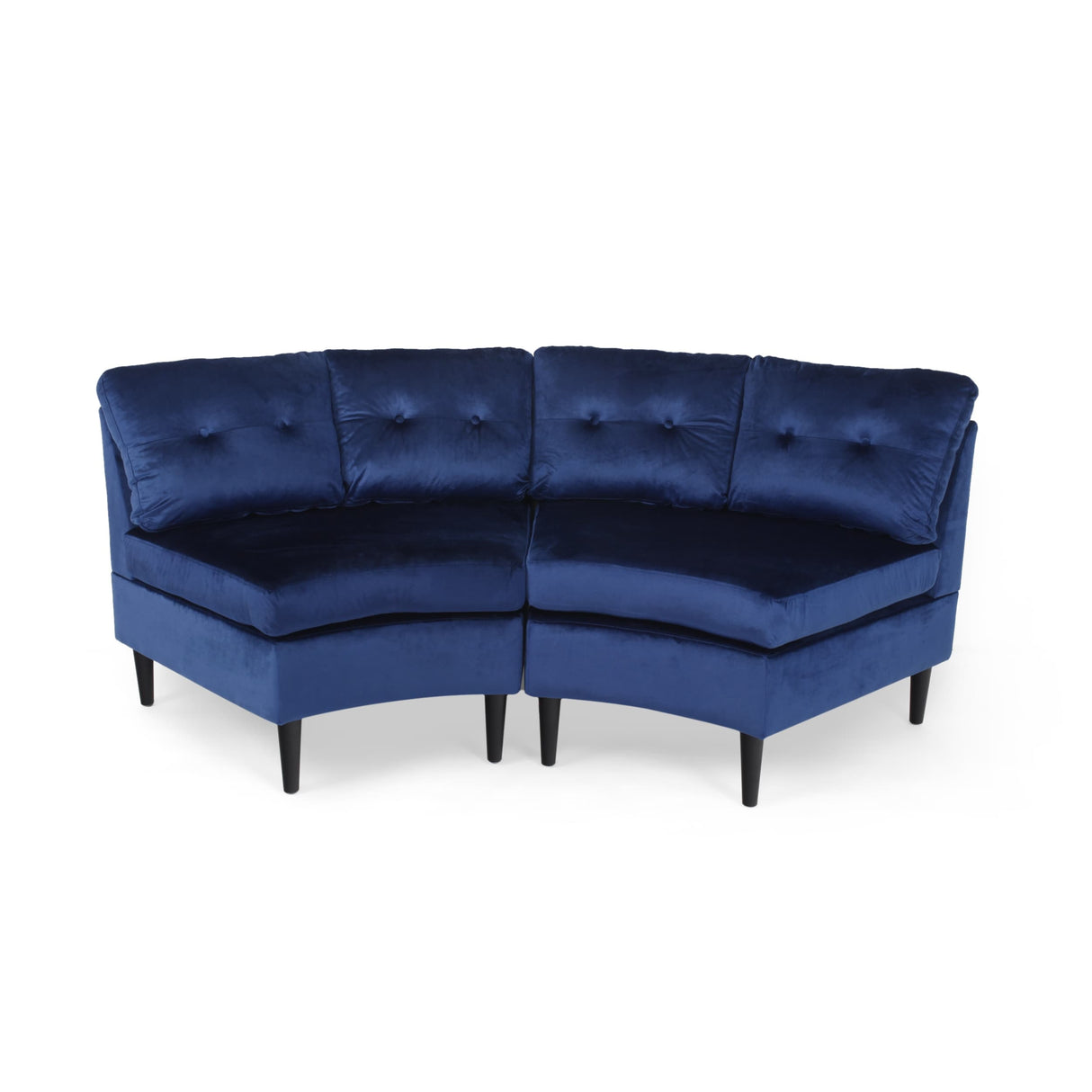 Jazmine Glam 2-piece Modular Velvet Sectional by Christopher Knight Home