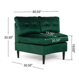 Jazmine Glam 2-piece Modular Velvet Sectional by Christopher Knight Home