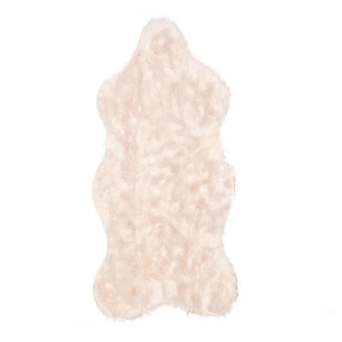 Jean Pierre Faux Fur Sheepskin Modern Home Decor Solid Shag Area Rug