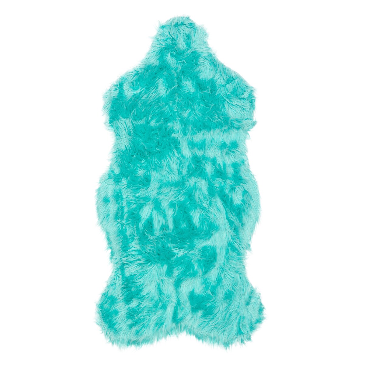 Jean Pierre Faux Fur Sheepskin Modern Home Decor Solid Shag Area Rug