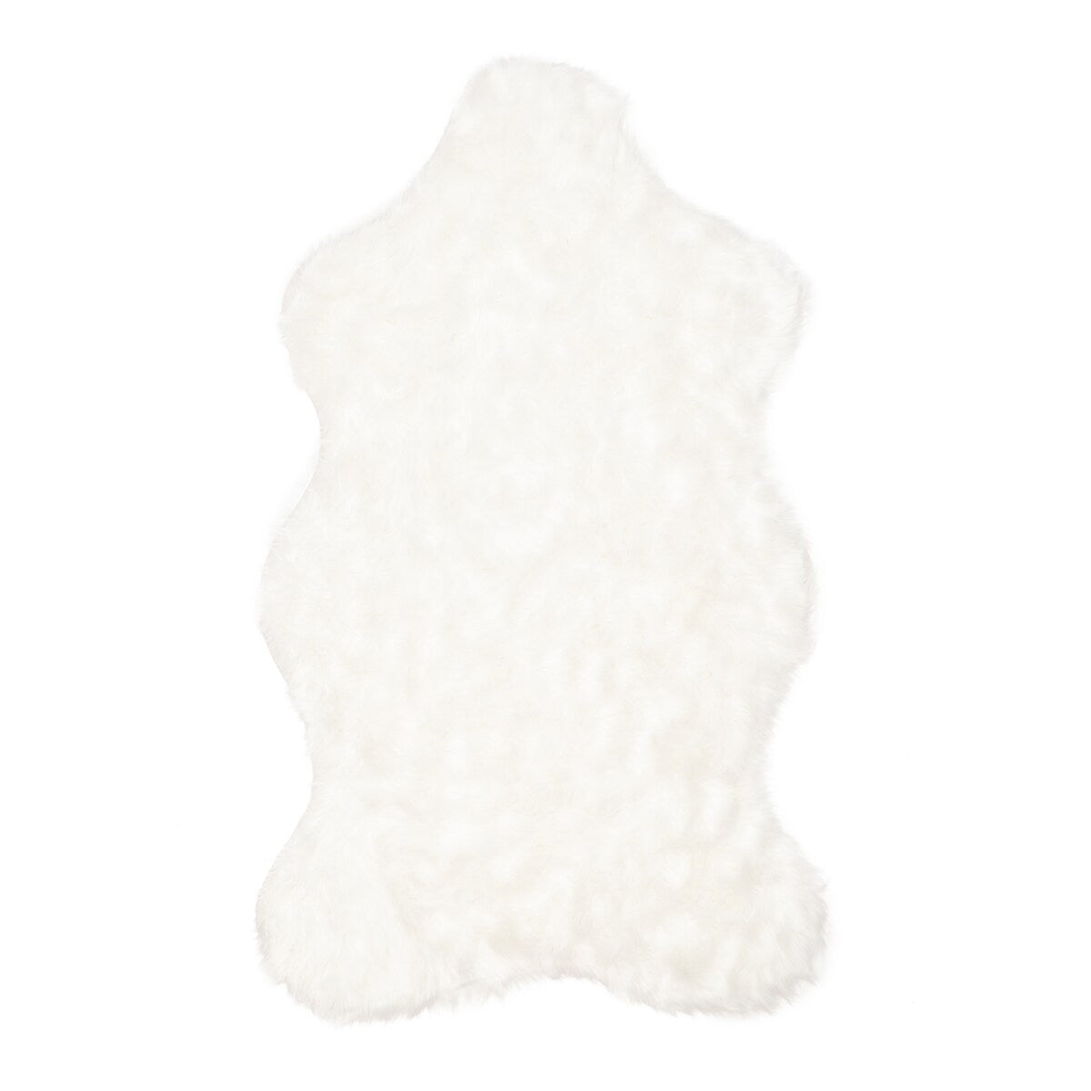 Jean Pierre Faux Fur Sheepskin Modern Home Decor Solid Shag Area Rug