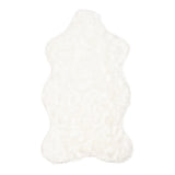 Jean Pierre Faux Fur Sheepskin Modern Home Decor Solid Shag Area Rug