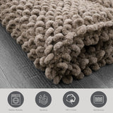 Sophie Border Ultra-plush Chenille Non-Slip Cotton Bath Mat