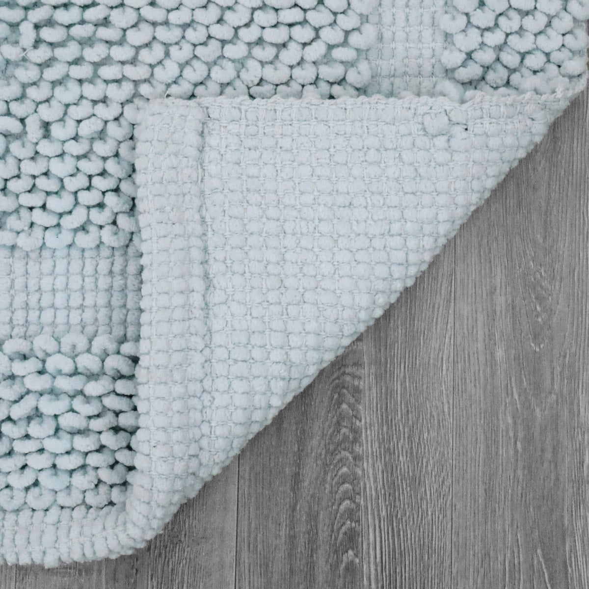 Sophie Border Ultra-plush Chenille Non-Slip Cotton Bath Mat
