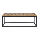 Jeco Outdoor Industrial Acacia Wood Bench by Christopher Knight Home