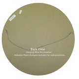 Jefferson Framed Round Mirror in Gold Leaf