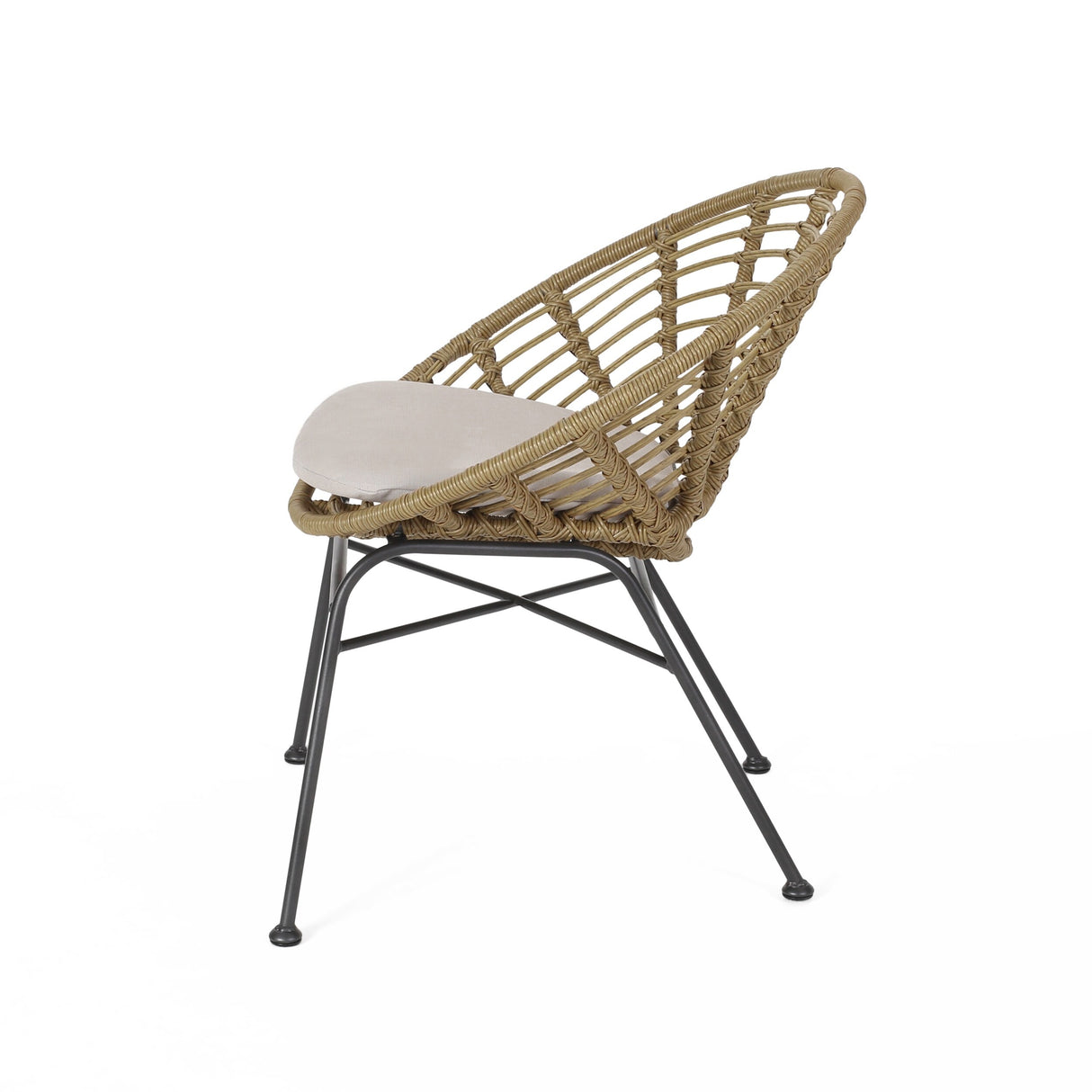 Jefferson Outdoor Wicker Dining Chairs (Set of 2) by Christopher Knight Home