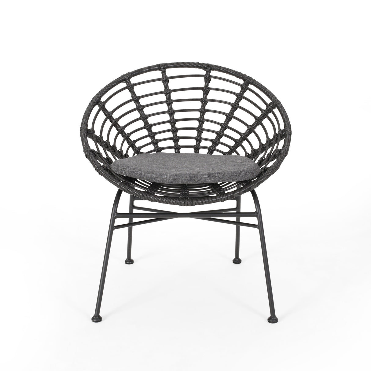 Jefferson Outdoor Wicker Dining Chairs (Set of 2) by Christopher Knight Home