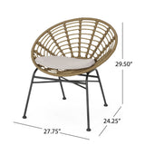 Jefferson Outdoor Wicker Dining Chairs (Set of 2) by Christopher Knight Home