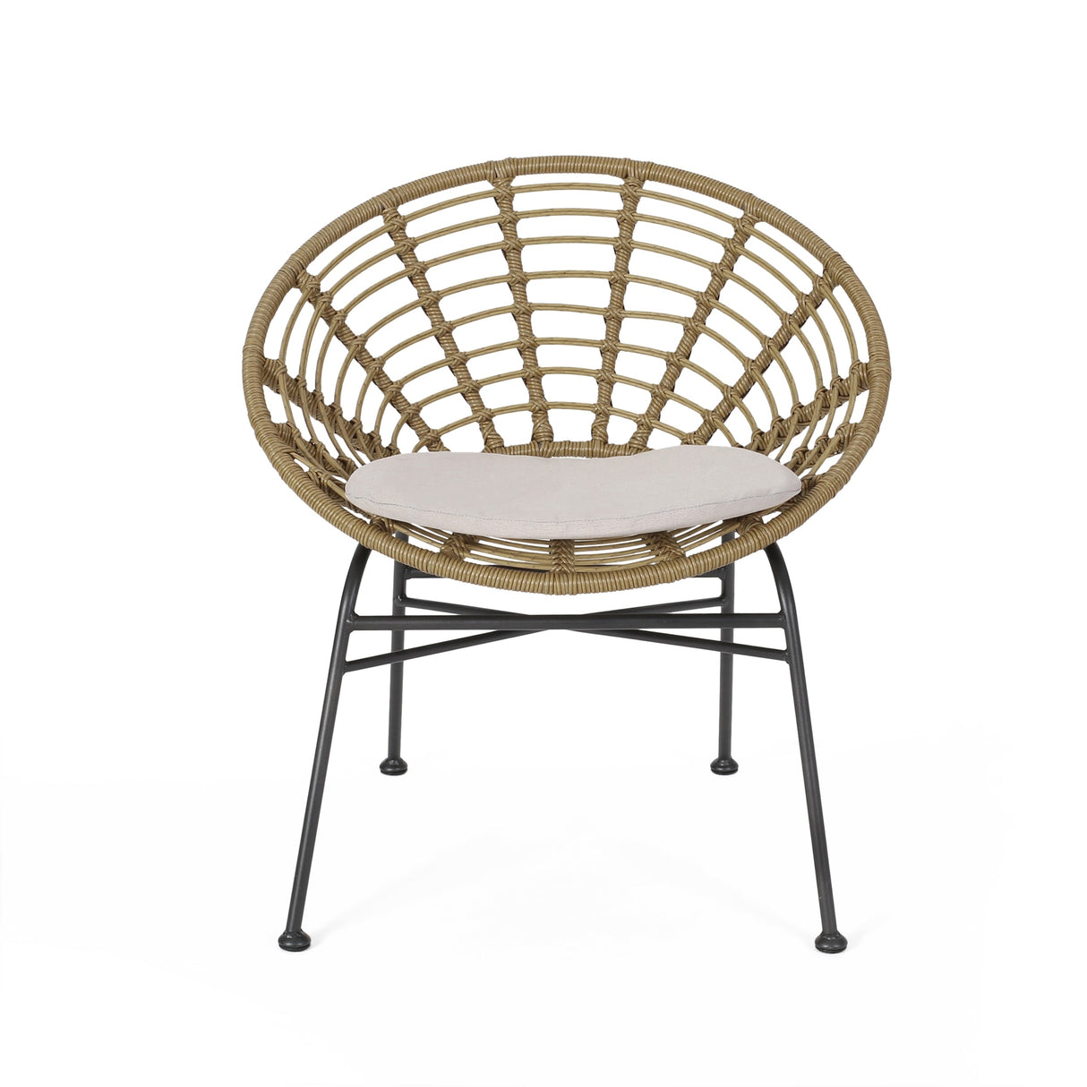 Jefferson Outdoor Wicker Dining Chairs (Set of 2) by Christopher Knight Home
