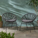 Jefferson Outdoor Wicker Dining Chairs (Set of 2) by Christopher Knight Home