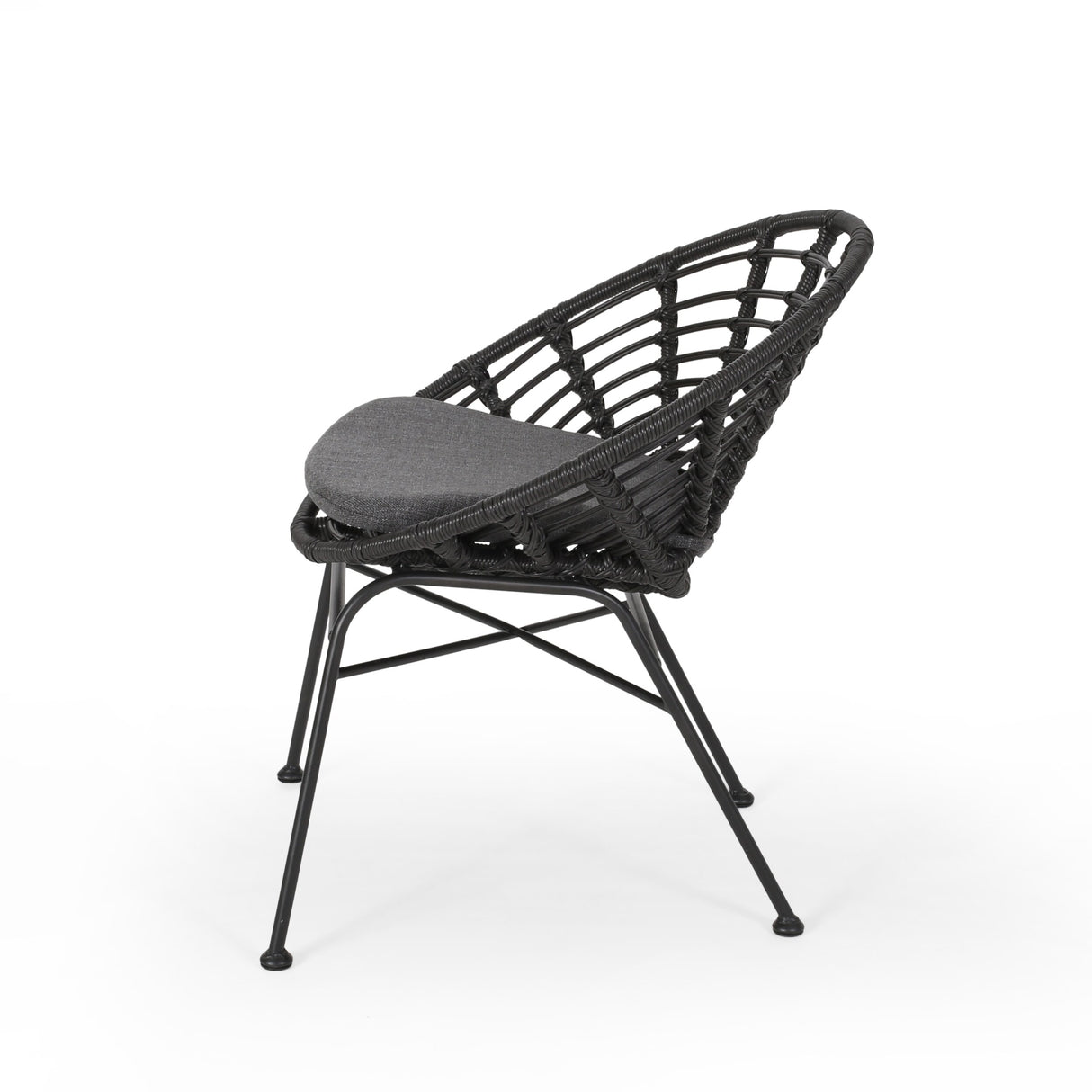 Jefferson Outdoor Wicker Dining Chairs (Set of 2) by Christopher Knight Home
