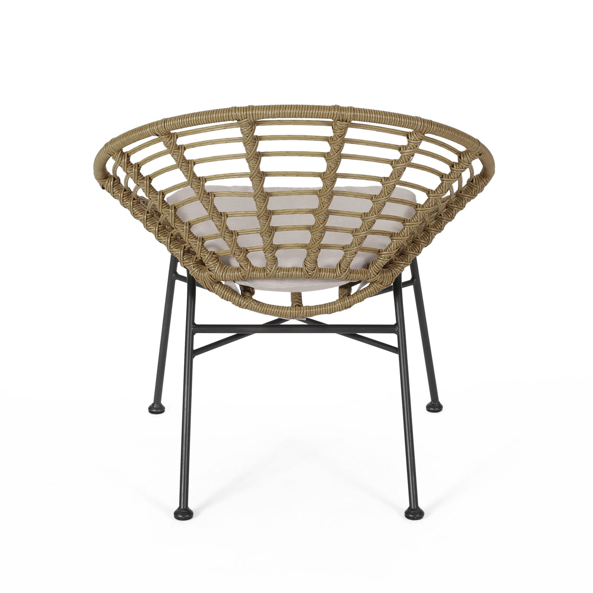 Jefferson Outdoor Wicker Dining Chairs (Set of 2) by Christopher Knight Home
