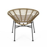 Jefferson Outdoor Wicker Dining Chairs (Set of 2) by Christopher Knight Home