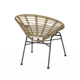Jefferson Outdoor Wicker Dining Chairs (Set of 2) by Christopher Knight Home