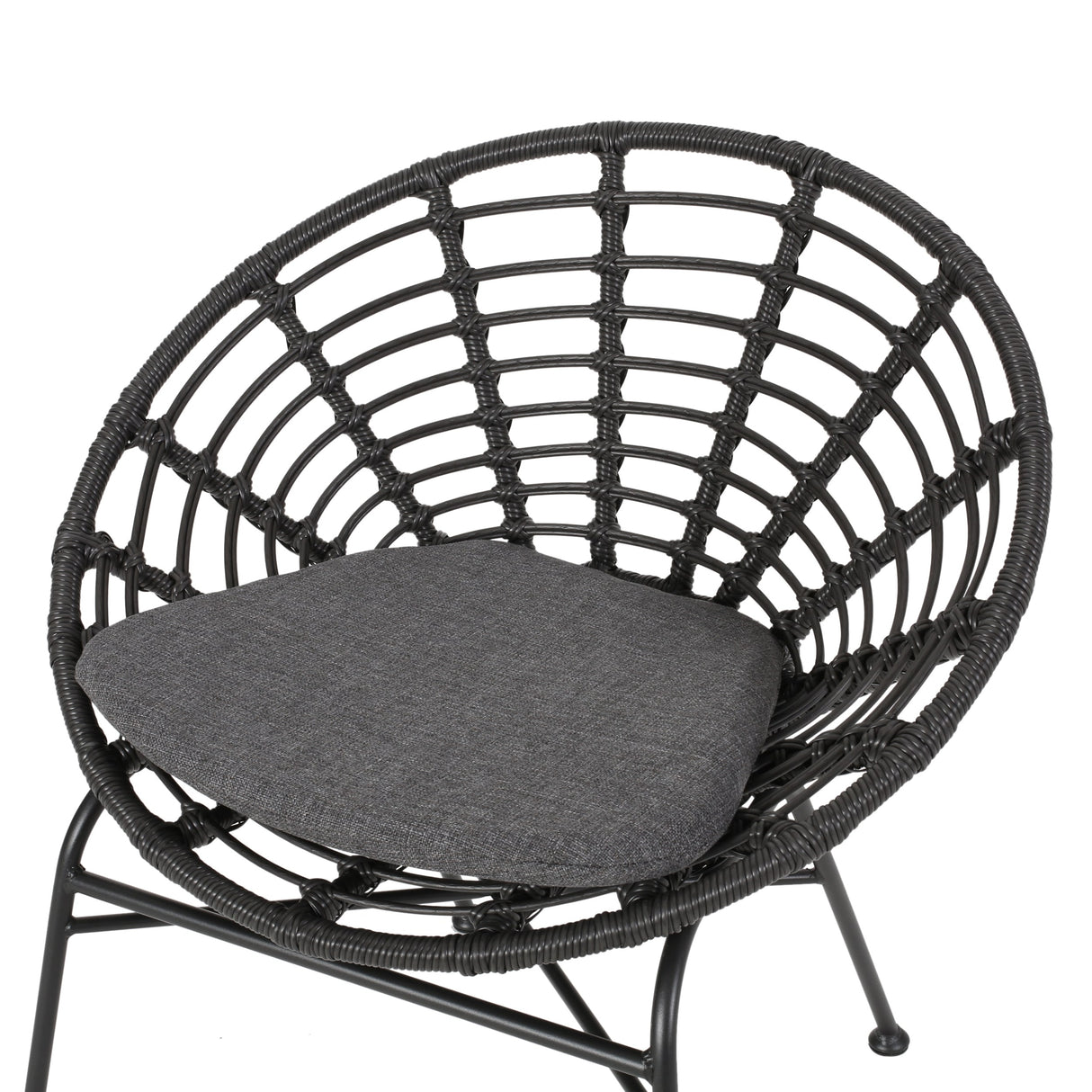 Jefferson Outdoor Wicker Dining Chairs (Set of 2) by Christopher Knight Home