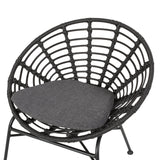 Jefferson Outdoor Wicker Dining Chairs (Set of 2) by Christopher Knight Home