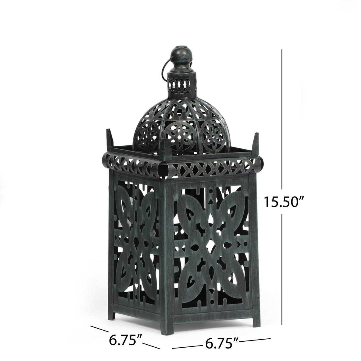 Jenera Indoor Iron Handcrafted Decorative Lantern by Christopher Knight Home