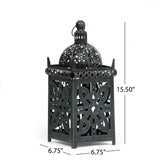 Jenera Indoor Iron Handcrafted Decorative Lantern by Christopher Knight Home