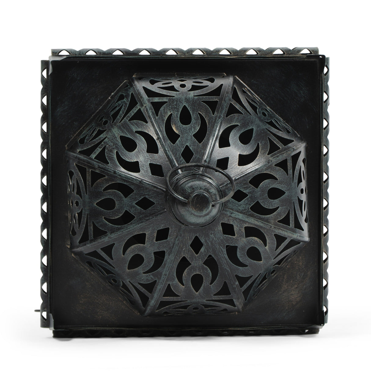 Jenera Indoor Iron Handcrafted Decorative Lantern by Christopher Knight Home