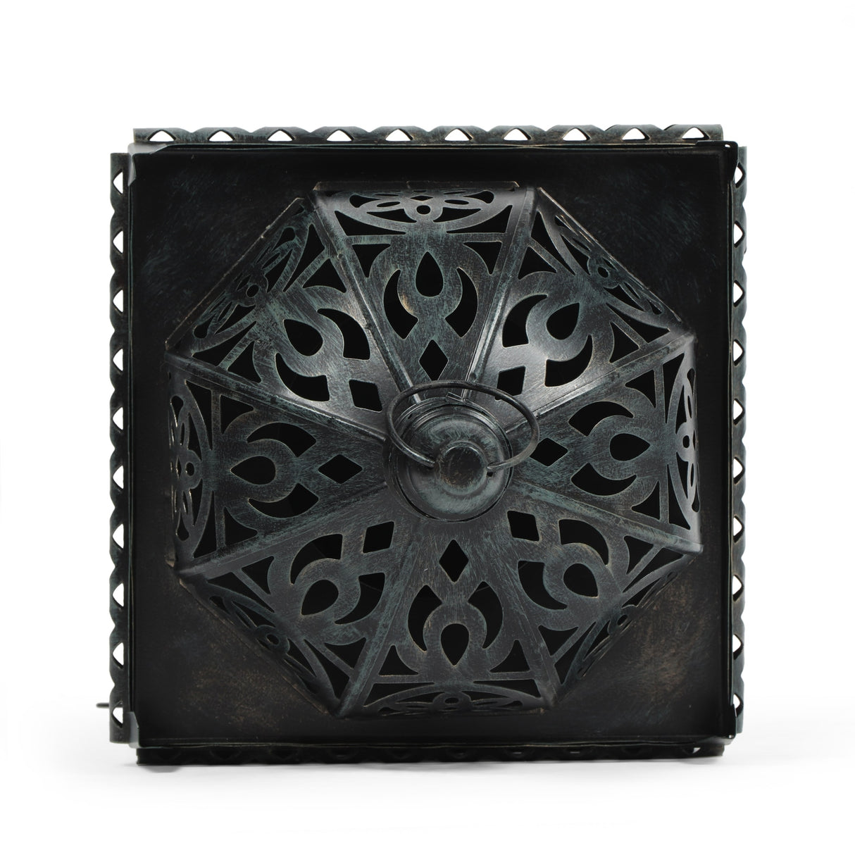Jenera Indoor Iron Handcrafted Decorative Lantern by Christopher Knight Home