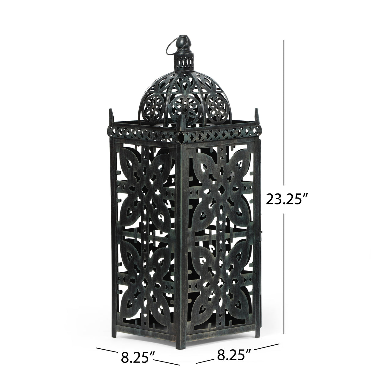 Jenera Indoor Iron Handcrafted Decorative Lantern by Christopher Knight Home