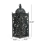Jenera Indoor Iron Handcrafted Decorative Lantern by Christopher Knight Home