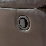Jennette Faux Leather Swivel Gliding Recliner by Christopher Knight Home