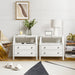 Jennifer 2 - Drawer Nightstand with Built-In Outlets and Pull-out Tray Set of 2 by HULALA HOME