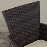 Jennifer Outdoor 7-piece Wicker Dining Set with Cushions by Christopher Knight Home