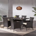 Jennifer Outdoor 7-piece Wicker Dining Set with Cushions by Christopher Knight Home