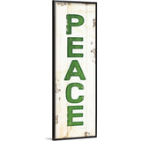 "Peace Christmas" Black Float Frame Canvas Art