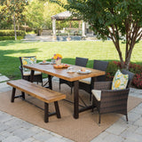 Jennys Outdoor 6-piece Wood Dining Set by Christopher Knight Home