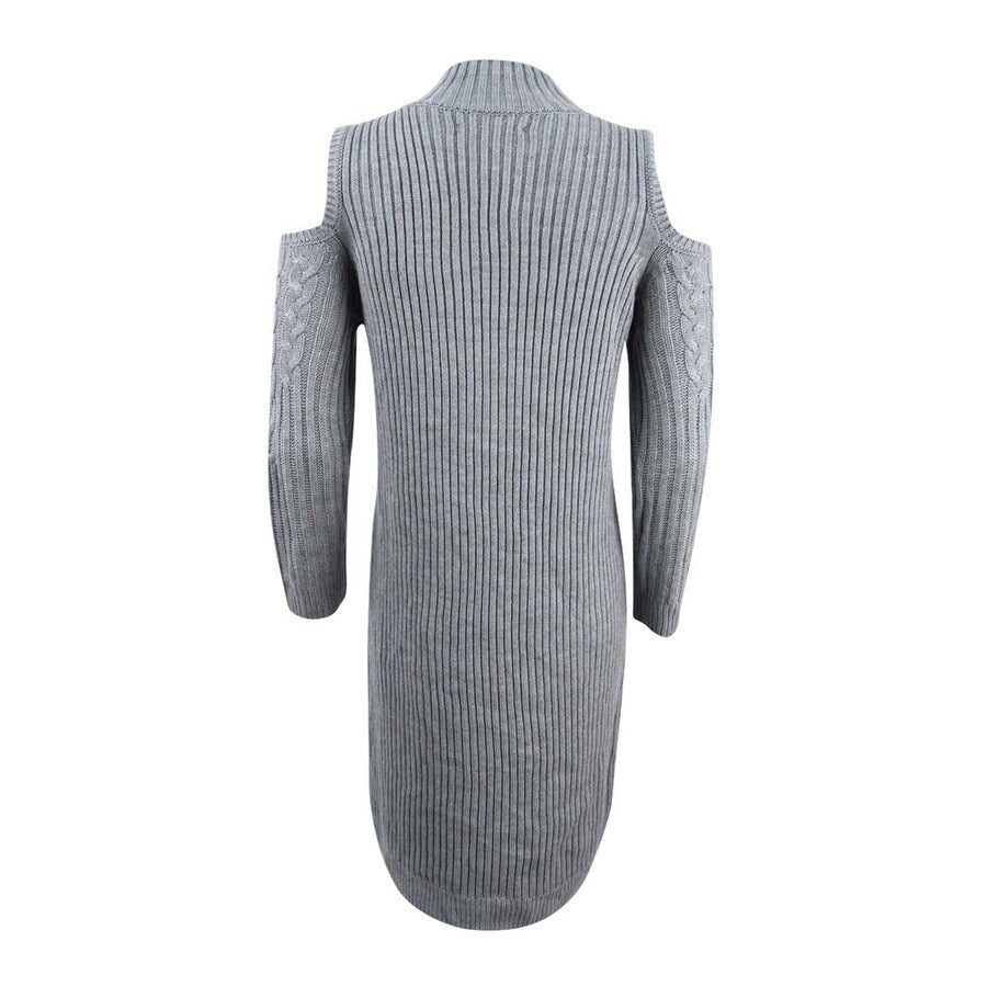 Jessica Howard Women's Cold-Shoulder Sweater Dress