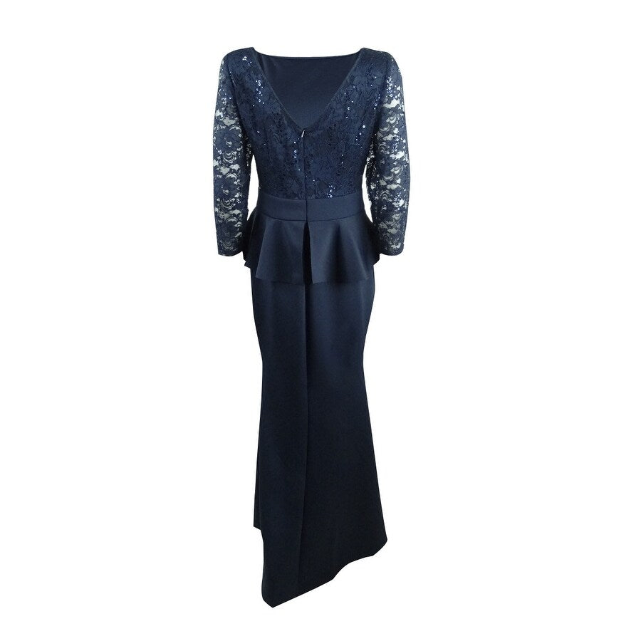 Jessica Howard Women's Peplum Gown