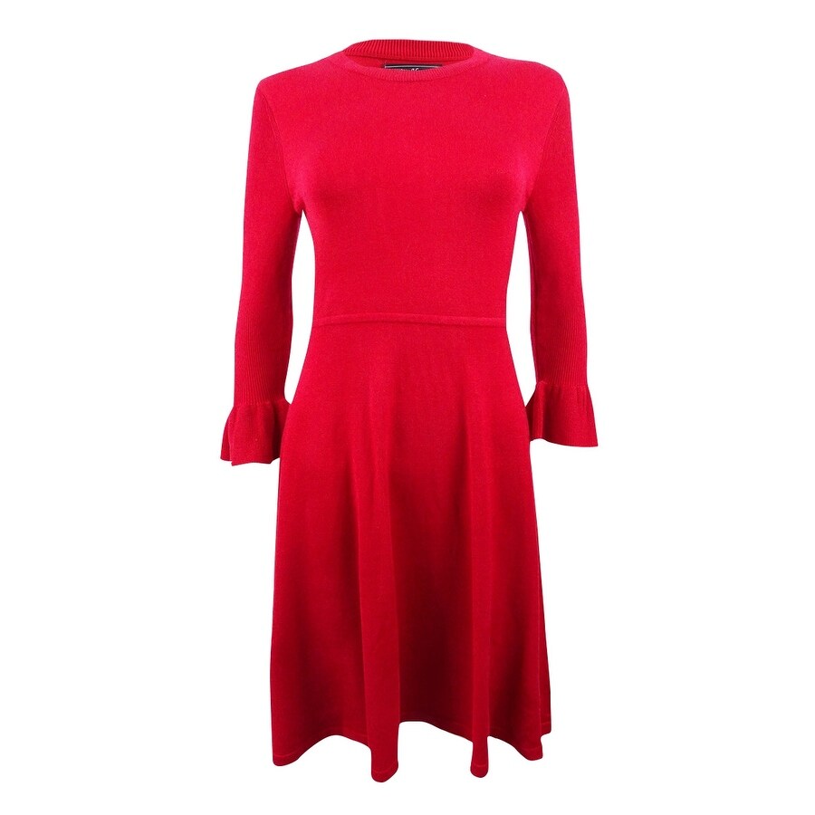 Jessica Howard Women's Petite 3/4-Sleeve Sweater Dress